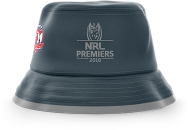Sydney Roosters Bucket Hat - Sydney Roosters 2018 Premiers Bucket Hat (400x400), Png Download