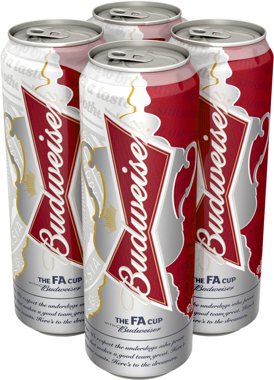 Large Cans Of Budweiser (1280x1280), Png Download