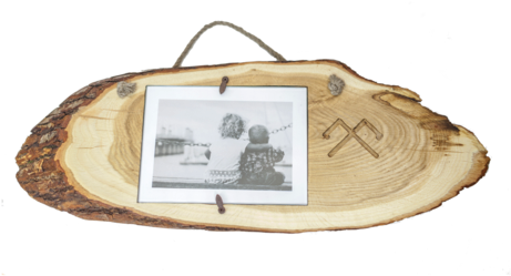 Wooden Picture Frame With Tree Bark - Urban Twist Personalised Loved Ones Photo Frame (480x480), Png Download