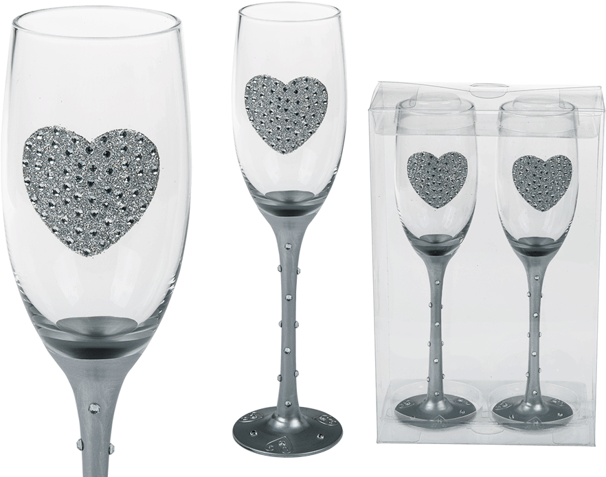 Kieliszki Do Szampana Dla Młodej Pary (945x709), Png Download