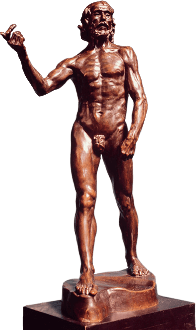 John The Baptist Preaching - St John The Baptist Preaching Rodin (666x1123), Png Download