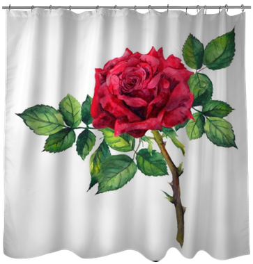Red Rose Flower - Watercolor Painting (400x400), Png Download