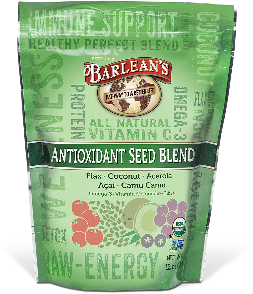 Organic Antioxidant Seed Blend - Barlean's Omega Swirl Fish Oil - Lemon Zest - 8 Fl (841x1000), Png Download
