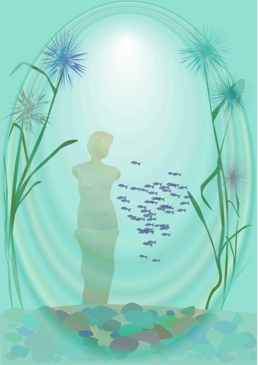 Statue Download Underwater Sculpture - Statue (530x750), Png Download