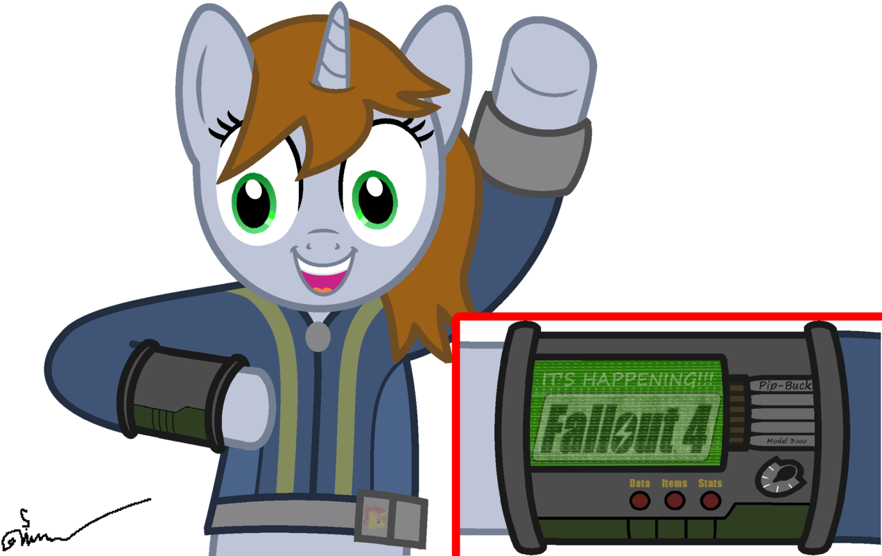 The Barbaric Brony, Buttons, Clothes, Crossover, Electronic, - Fallout Reaction (1280x800), Png Download