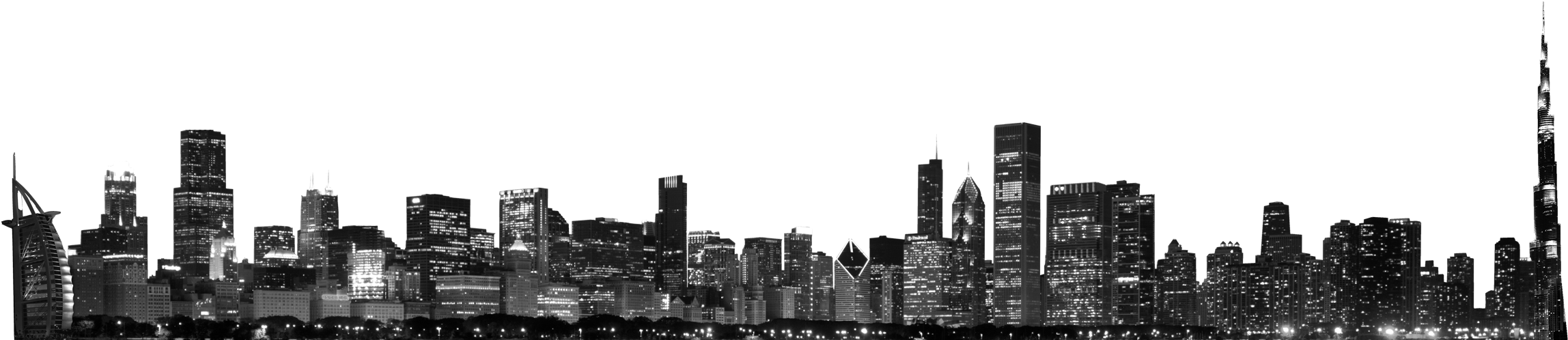 Chicago (2400x805), Png Download