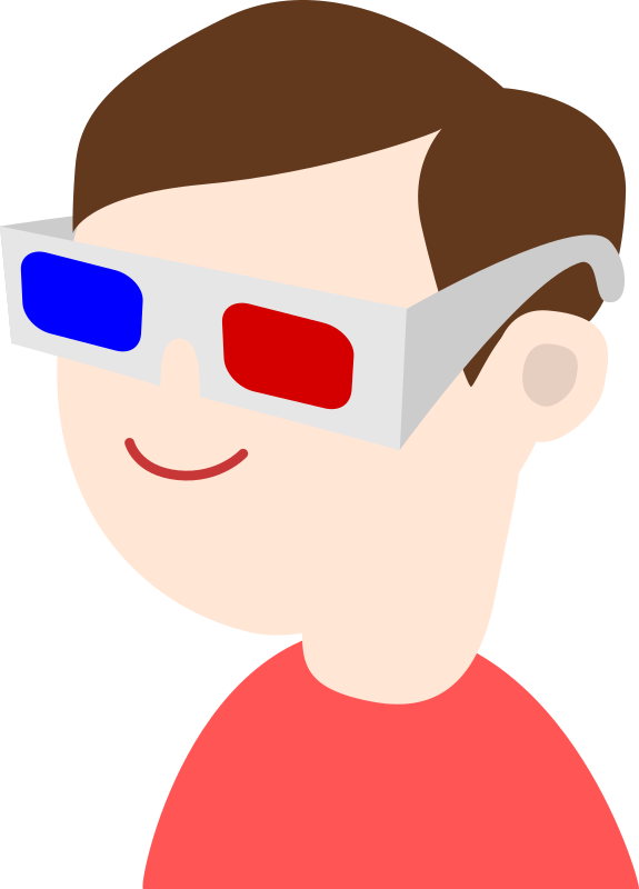 Glasses Polarized 3d System 3d Film Nose Three-dimensional - 3d Glasses Clipart (539x749), Png Download