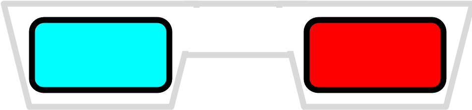 3d Glasses - Bfdi 3d Glasses (960x273), Png Download