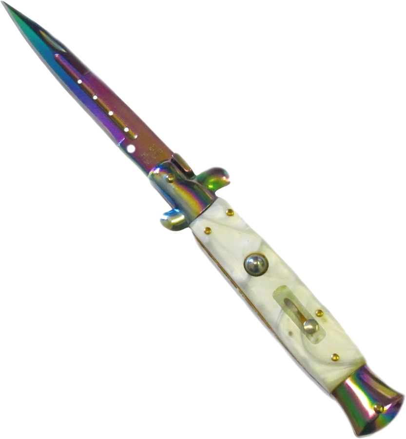 Download Milano Switchblade Knife With Synthetic Pearl Handle