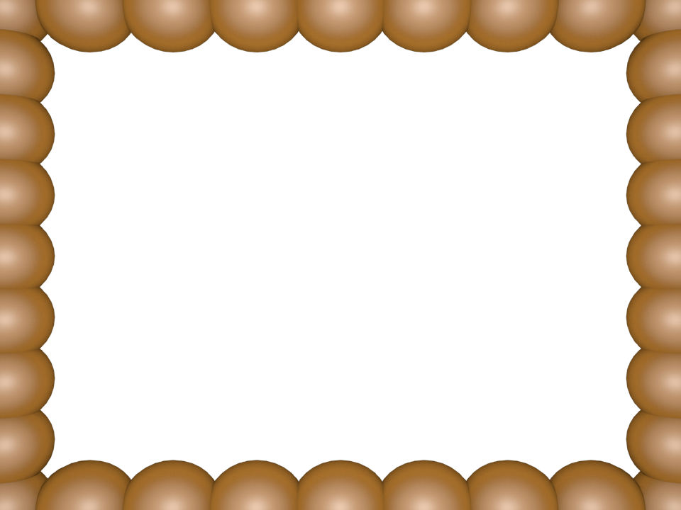 Gold Bubbly Pearls Rectangular Powerpoint Border - Cells Are The Last Link In A Great Chain That Forms (960x720), Png Download