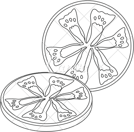 Tomato Slice Drawing At Getdrawings - Sliced Tomato Drawing Png (550x550), Png Download