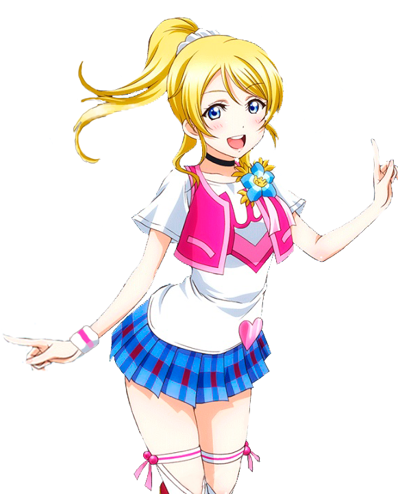 Srrender - Eli Ayase Happy Maker (587x720), Png Download