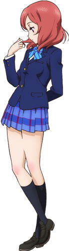 Nishikino Maki Character Profile - Maki Nishikino Side (282x520), Png Download