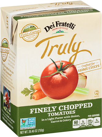Truly Finely Tomatoes With - Dei Fratelli Truly Tomatoes, Finely Chopped, (450x450), Png Download