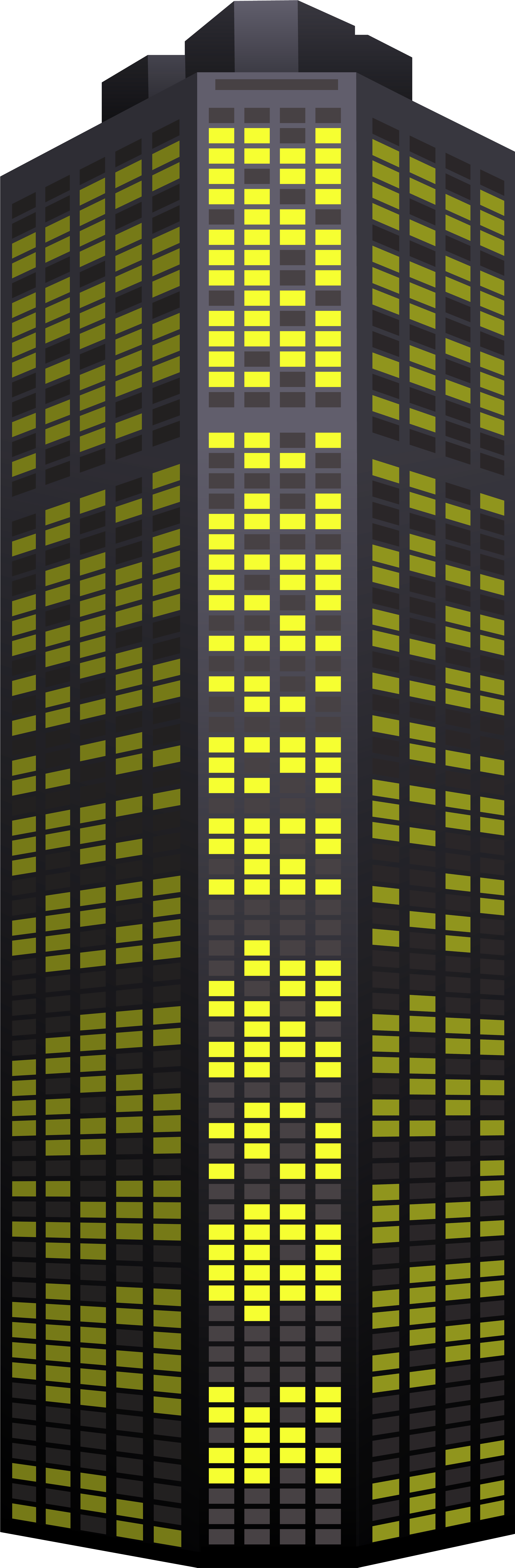 Yellow Skyscraper Png Clip Art - Portable Network Graphics (2671x8000), Png Download