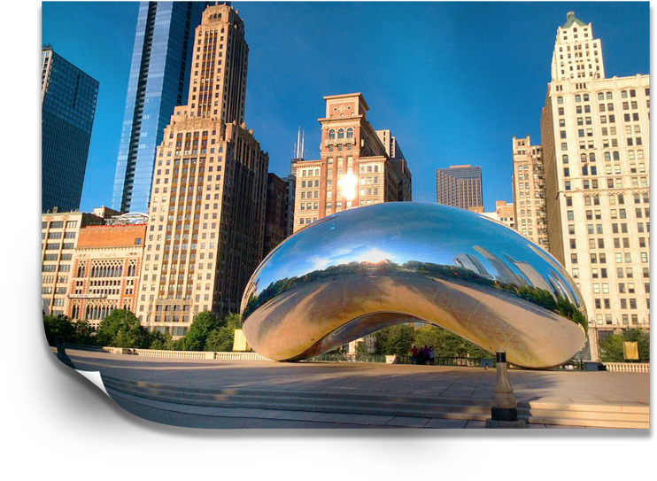 Photo - Cloud Gate (800x600), Png Download