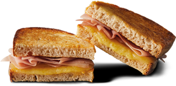 Ham & Cheese Toastie - Fast Food (380x380), Png Download