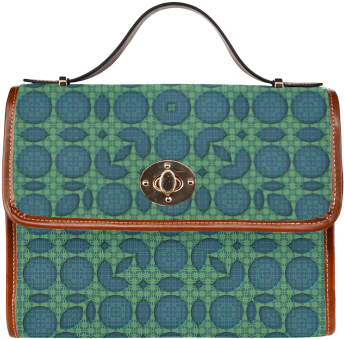 Fractal Grid Pattern Waterproof Canvas Bag/all Over - Tartan (500x500), Png Download