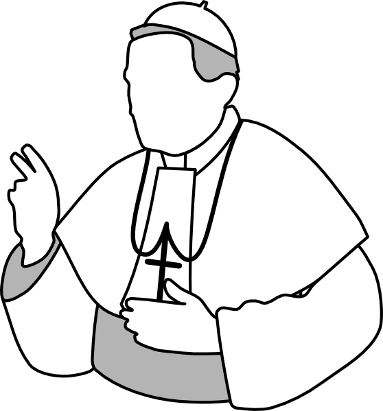 Pope Svg Clip Arts 558 X 599 Px (558x599), Png Download