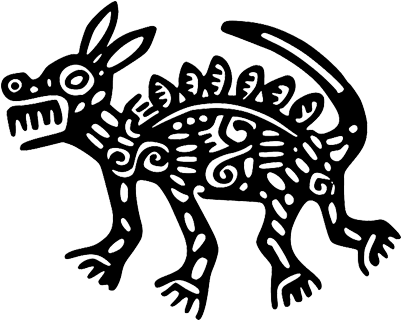 La Historia Del Xoloitzcuintle - Xoloitzcuintle Simbolo (409x335), Png Download