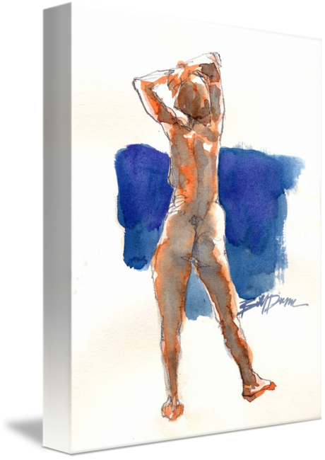 Orange By William Dunn - Watercolor Paint (460x650), Png Download