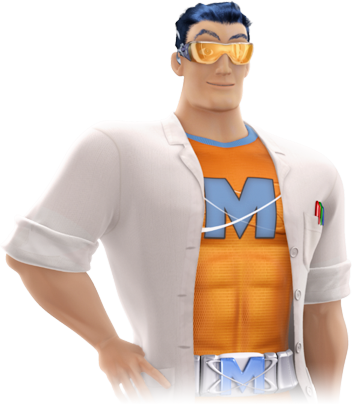 Journal Mr Muscle - Mr Muscle (352x407), Png Download