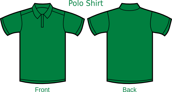 Dark Green Polo Shirt Template (600x321), Png Download
