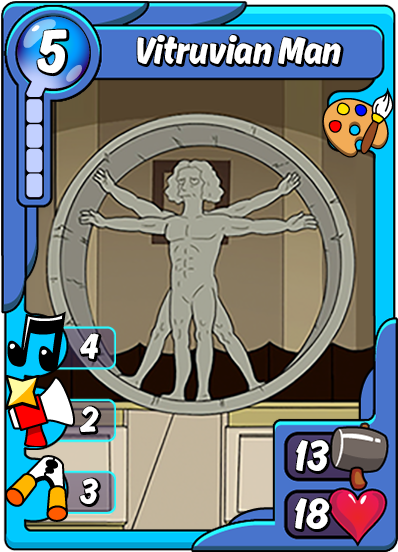 Vitruvian-man - Vitruvian Man Animation Throwdown (450x600), Png Download
