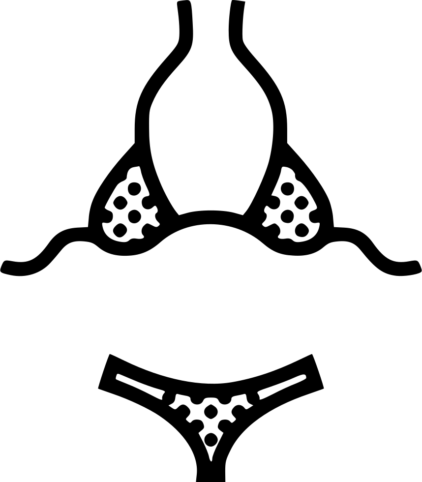 Bikini Comments - Bikini Icon Vector Png (858x980), Png Download