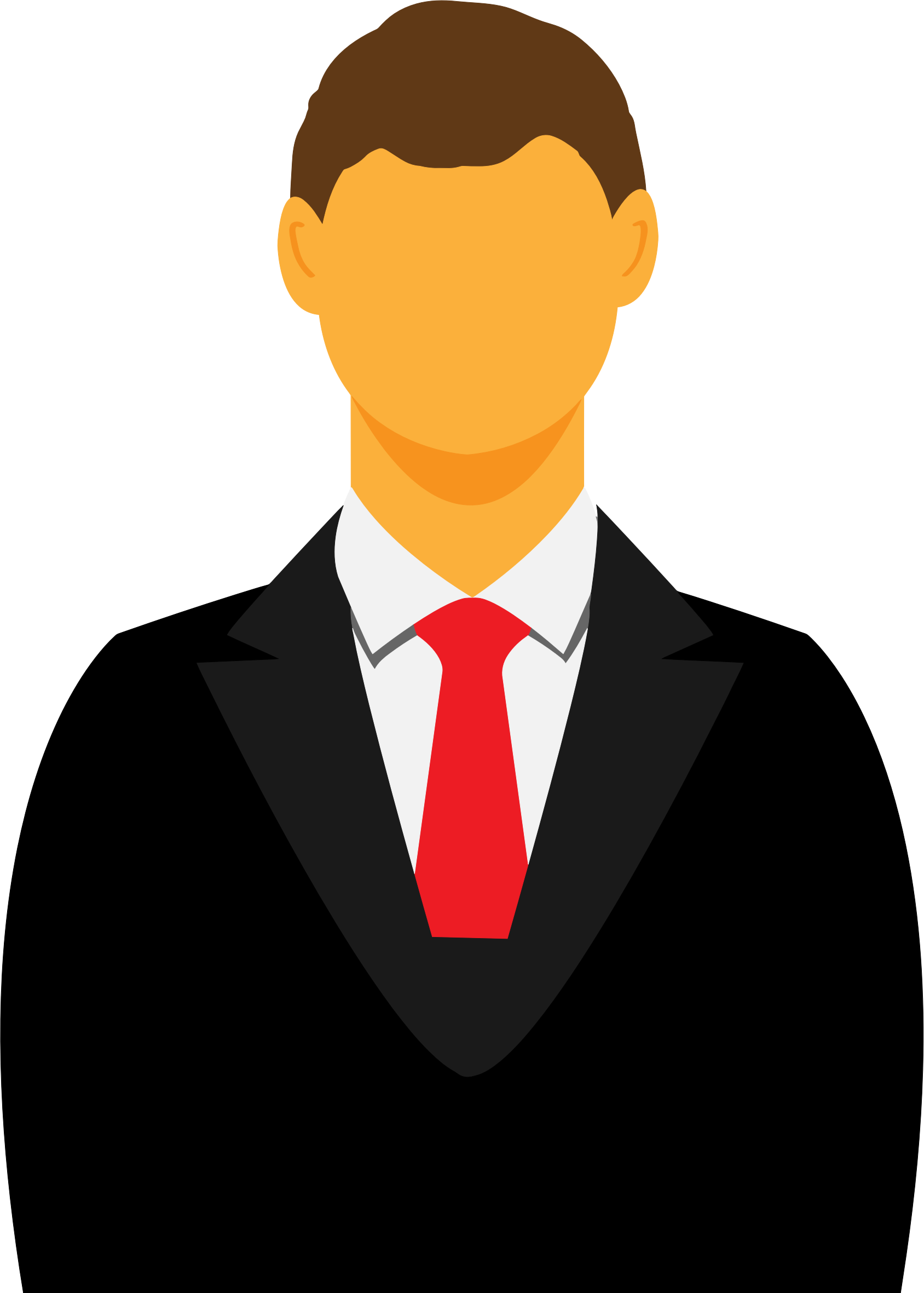 Graphic Black And White Stock Faceless Avatar Big Image - Lawyers Clipart (1688x2361), Png Download