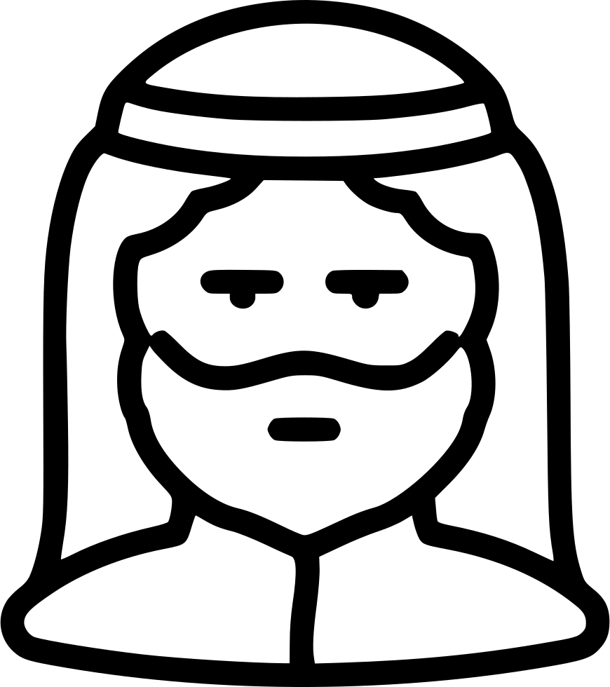 Muslim Man Human Avatar Comments - Friend List Icon (870x980), Png Download