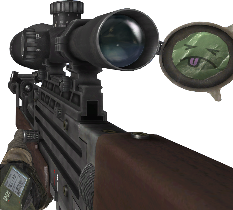Pngmw2 Intervention Png - Modern Warfare 2 Wa2000 (778x707), Png Download