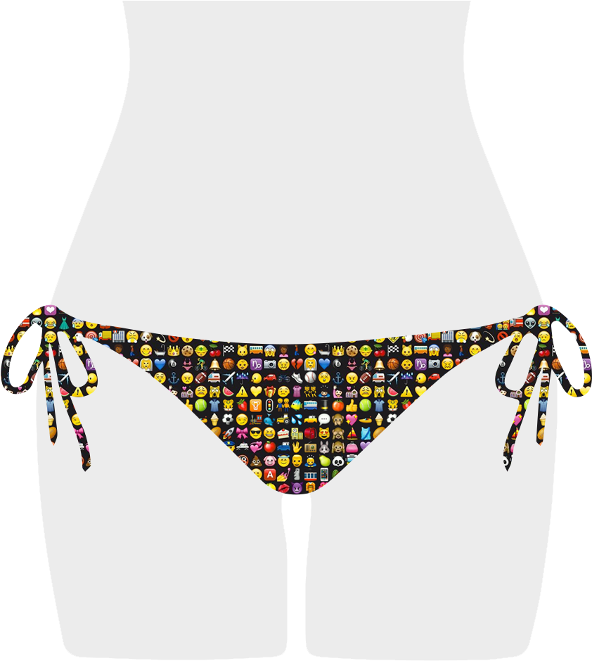 Emoji Game Dallas Bikini Bottom (943x943), Png Download