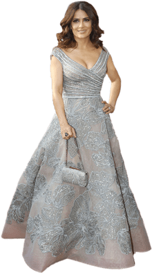 Salma Hayek Glamour - Salma Hayek Png (400x400), Png Download