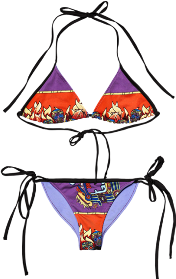Aztec Bikini - Bikini (400x606), Png Download