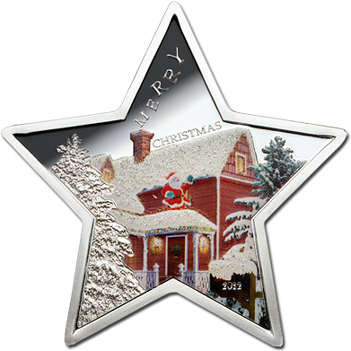 Christmas Star - Silver (400x400), Png Download