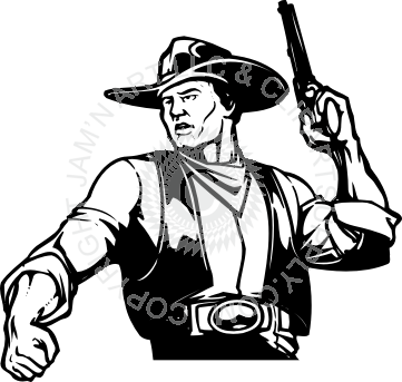 Holding A Gun In The Air (361x343), Png Download