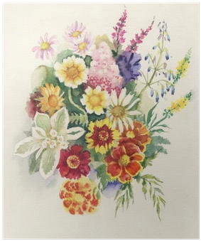 Watercolor Flora Collection - Watercolor Painting (400x400), Png Download
