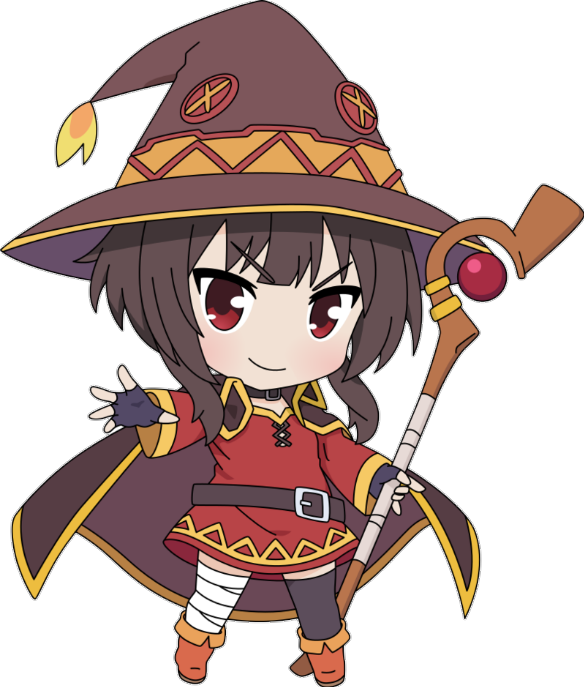 Megumin Chibi (584x687), Png Download