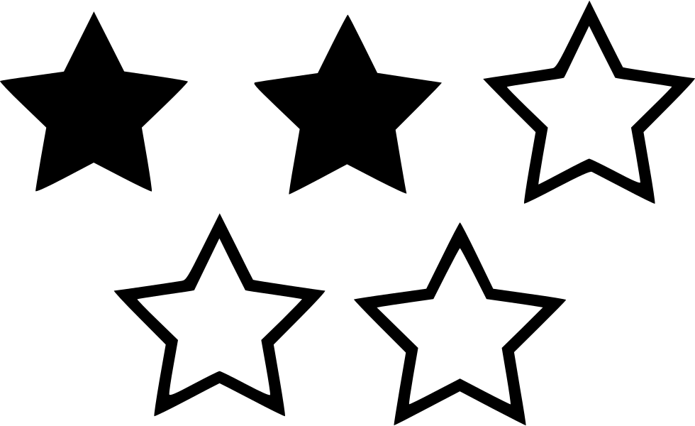 Png File - Four Star Rating Icon (980x600), Png Download