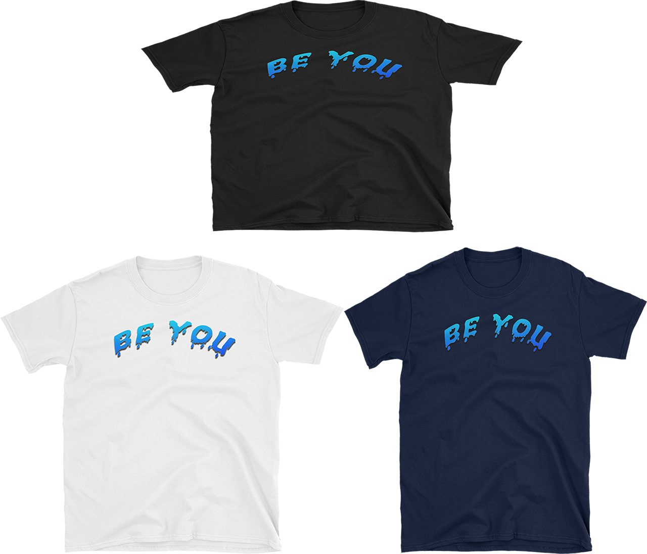 Image Of Be You X Paint Dripping - Active Shirt (1280x1096), Png Download