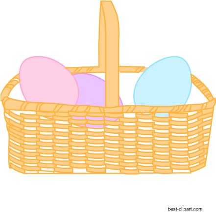 Basket Full Of Easter Eggs, Free Png Image - Easter (450x450), Png Download
