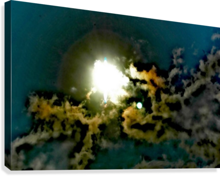 Hole In The Sky Canvas Print - Stony Coral (429x344), Png Download