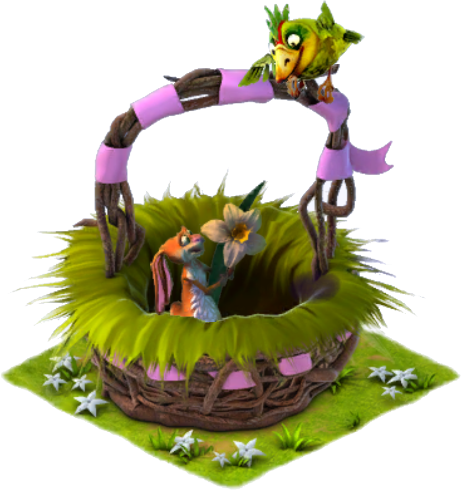 Easter Basket Level - Easter Basket (961x1023), Png Download