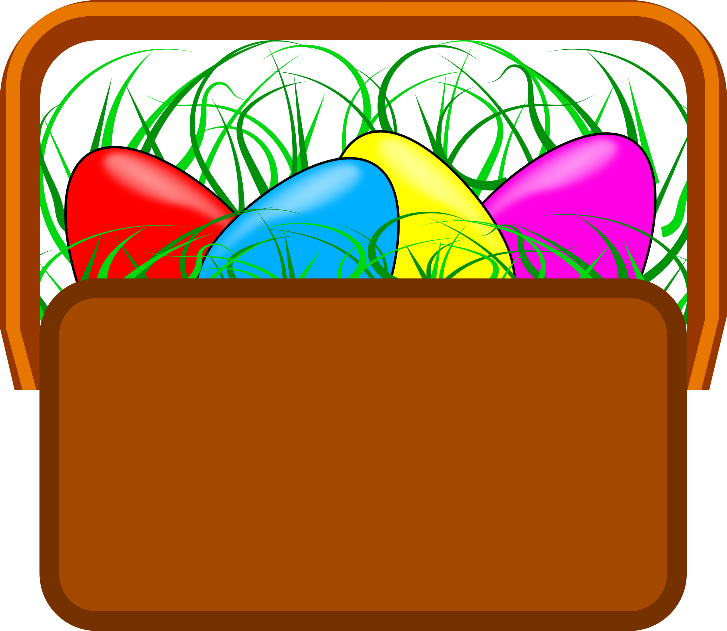 This Free Icons Png Design Of Easter Basket Clipart (2400x2084), Png Download