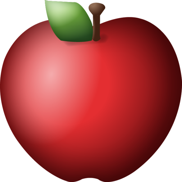 Red Apple Images Desktop Backgrounds Clip Freeuse - Red Apple Emoji Png (600x600), Png Download