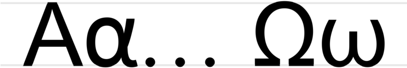 Greek Letters Alpha-omega - Alpha Omega Lowercase (800x266), Png Download