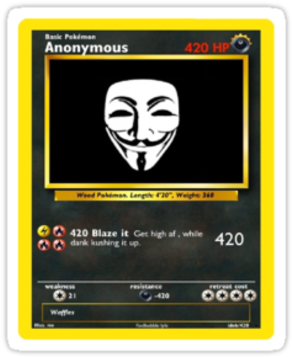 Dank Pokemon Card Pokemon Cards, Pokemon Trading Card - Best Gift - I Am Anonymous Hoodie/t-shirt/mug Black/navy/pink/white (375x360), Png Download