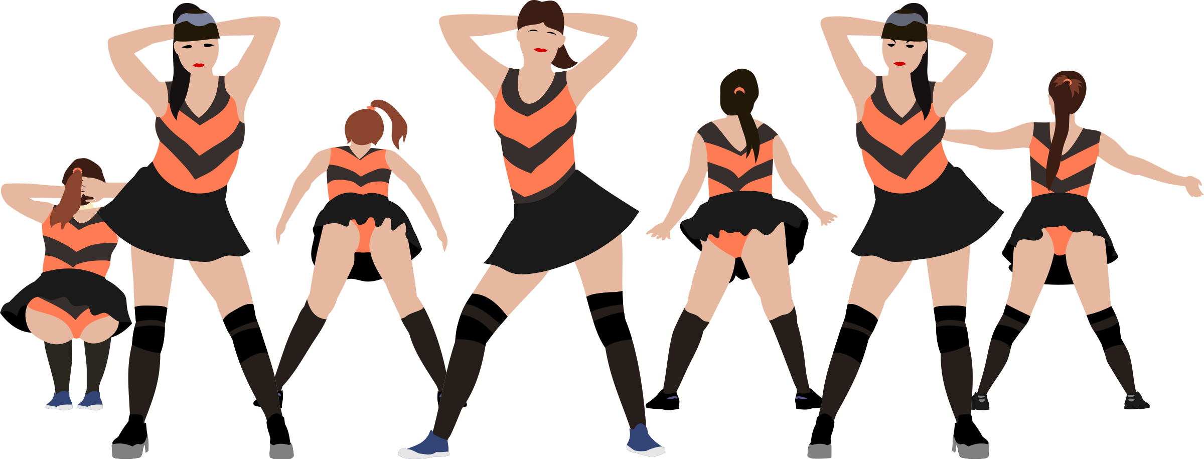 This Free Icons Png Design Of Twerking Bees (2400x915), Png Download