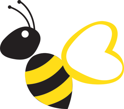 Bee (400x351), Png Download